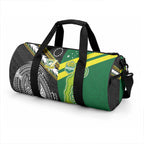 Rugby Cook Islands and Australia Duffle Bag Tatau Tribal with Aboriginal Chevron Sport Style