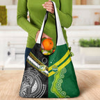 Rugby Cook Islands and Australia Grocery Bag Tatau Tribal with Aboriginal Chevron Sport Style