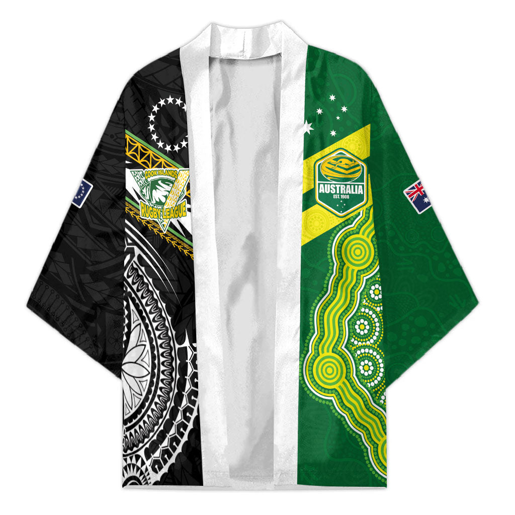 Custom Rugby Cook Islands and Australia Kimono Tatau Tribal with Aboriginal Chevron Sport Style