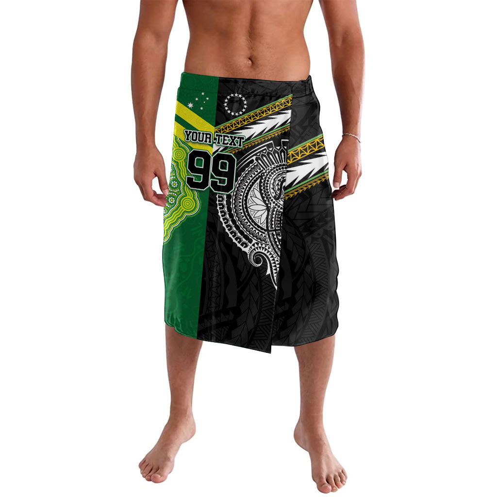 Custom Rugby Cook Islands and Australia Lavalava Tatau Tribal with Aboriginal Chevron Sport Style