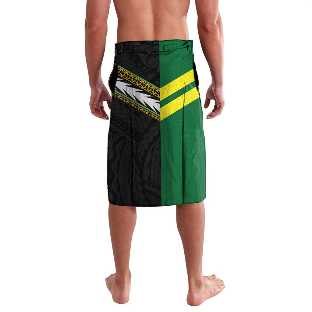 Custom Rugby Cook Islands and Australia Lavalava Tatau Tribal with Aboriginal Chevron Sport Style