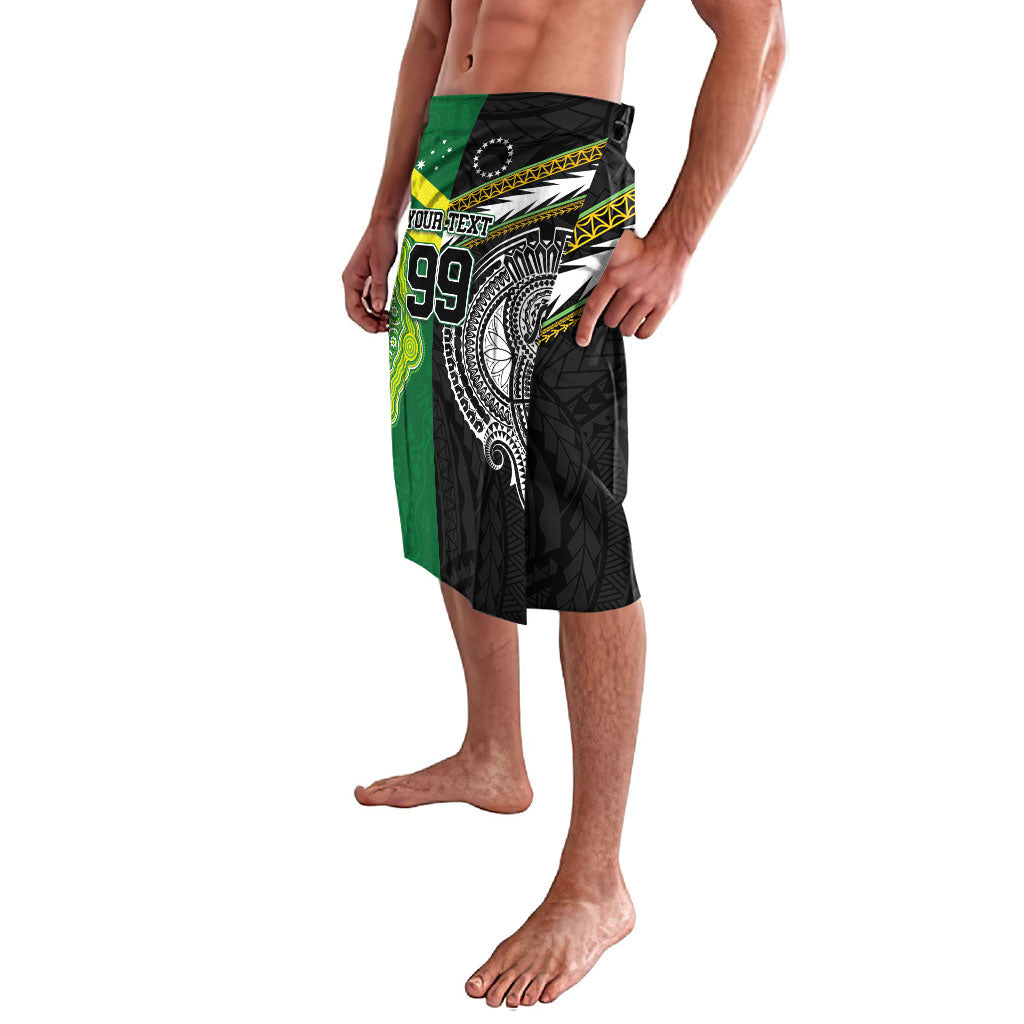 Custom Rugby Cook Islands and Australia Lavalava Tatau Tribal with Aboriginal Chevron Sport Style