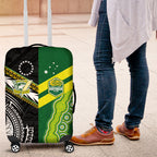 Rugby Cook Islands and Australia Luggage Cover Tatau Tribal with Aboriginal Chevron Sport Style