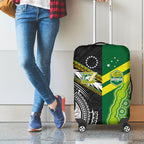 Rugby Cook Islands and Australia Luggage Cover Tatau Tribal with Aboriginal Chevron Sport Style