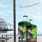 Rugby Cook Islands and Australia Luggage Cover Tatau Tribal with Aboriginal Chevron Sport Style
