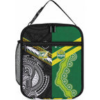 Rugby Cook Islands and Australia Lunch Bag Tatau Tribal with Aboriginal Chevron Sport Style