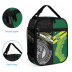Rugby Cook Islands and Australia Lunch Bag Tatau Tribal with Aboriginal Chevron Sport Style