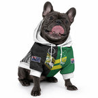 Custom Rugby Cook Islands and Australia Pet Hoodie Tatau Tribal with Aboriginal Chevron Sport Style