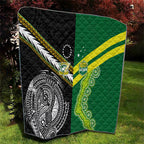 Rugby Cook Islands and Australia Quilt Tatau Tribal with Aboriginal Chevron Sport Style