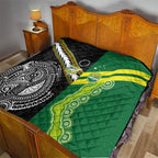 Rugby Cook Islands and Australia Quilt Tatau Tribal with Aboriginal Chevron Sport Style