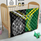 Rugby Cook Islands and Australia Quilt Tatau Tribal with Aboriginal Chevron Sport Style
