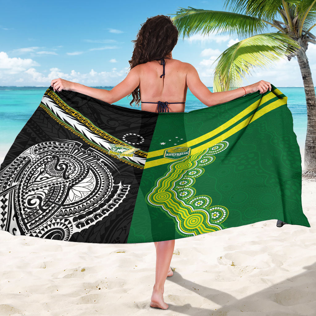 Rugby Cook Islands and Australia Sarong Tatau Tribal with Aboriginal Chevron Sport Style