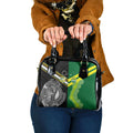 Rugby Cook Islands and Australia Shoulder Handbag Tatau Tribal with Aboriginal Chevron Sport Style