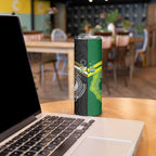 Custom Rugby Cook Islands and Australia Skinny Tumbler Tatau Tribal with Aboriginal Chevron Sport Style