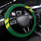Rugby Cook Islands and Australia Steering Wheel Cover Tatau Tribal with Aboriginal Chevron Sport Style