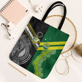 Rugby Cook Islands and Australia Tote Bag Tatau Tribal with Aboriginal Chevron Sport Style