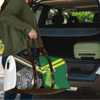 Rugby Cook Islands and Australia Travel Bag Tatau Tribal with Aboriginal Chevron Sport Style