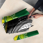 Rugby Cook Islands and Australia Umbrella Tatau Tribal with Aboriginal Chevron Sport Style