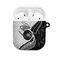 Personalised Aotearoa Lawn Bowls AirPods Case Maori and Silver Fern Half Style - Aussie Hoodie