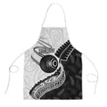 Personalised Aotearoa Lawn Bowls Apron Maori and Silver Fern Half Style - Aussie Hoodie