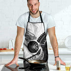 Personalised Aotearoa Lawn Bowls Apron Maori and Silver Fern Half Style - Aussie Hoodie