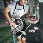 Personalised Aotearoa Lawn Bowls Apron Maori and Silver Fern Half Style - Aussie Hoodie