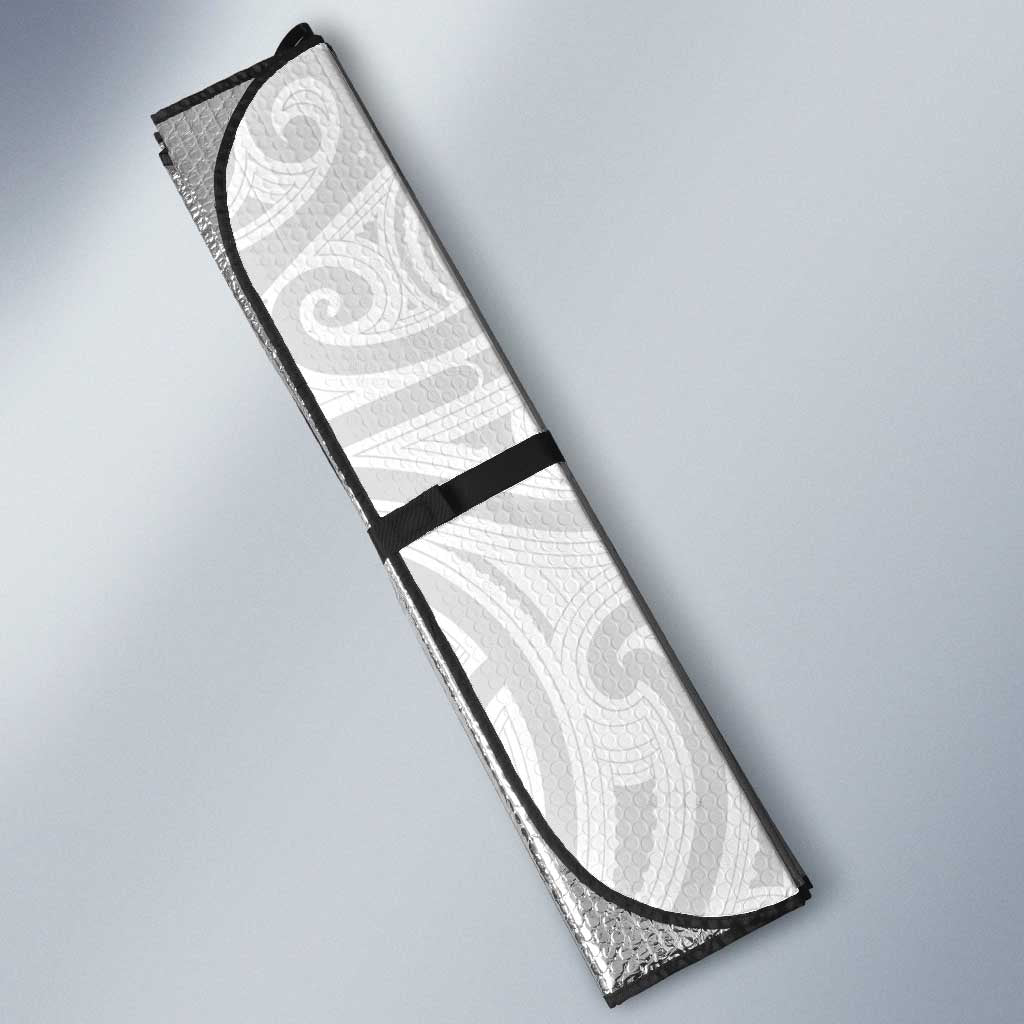 Personalised Aotearoa Lawn Bowls Auto Sun Shade Maori and Silver Fern Half Style - Aussie Hoodie
