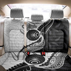 Personalised Aotearoa Lawn Bowls Back Car Seat Cover Maori and Silver Fern Half Style - Aussie Hoodie