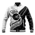 Personalised Aotearoa Lawn Bowls Baseball Jacket Maori and Silver Fern Half Style - Aussie Hoodie