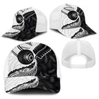Aotearoa Lawn Bowls Baseball Net Cap Maori and Silver Fern Half Style - Aussie Hoodie