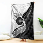 Personalised Aotearoa Lawn Bowls Blanket Maori and Silver Fern Half Style - Aussie Hoodie