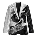 Personalised Aotearoa Lawn Bowls Blazer Maori and Silver Fern Half Style - Aussie Hoodie