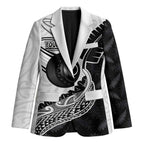 Personalised Aotearoa Lawn Bowls Blazer Maori and Silver Fern Half Style - Aussie Hoodie