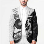 Personalised Aotearoa Lawn Bowls Blazer Maori and Silver Fern Half Style - Aussie Hoodie
