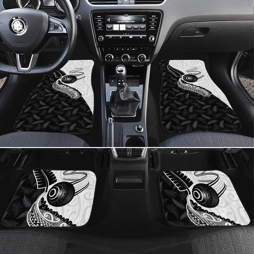 Aotearoa Lawn Bowls Car Mats Maori and Silver Fern Half Style - Aussie Hoodie