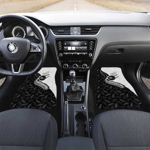 Aotearoa Lawn Bowls Car Mats Maori and Silver Fern Half Style - Aussie Hoodie