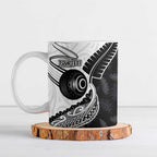 Personalised Aotearoa Lawn Bowls Ceramic Mug Maori and Silver Fern Half Style - Aussie Hoodie