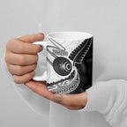 Personalised Aotearoa Lawn Bowls Ceramic Mug Maori and Silver Fern Half Style - Aussie Hoodie