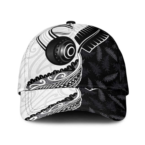 Aotearoa Lawn Bowls Classic Cap Maori and Silver Fern Half Style - Aussie Hoodie