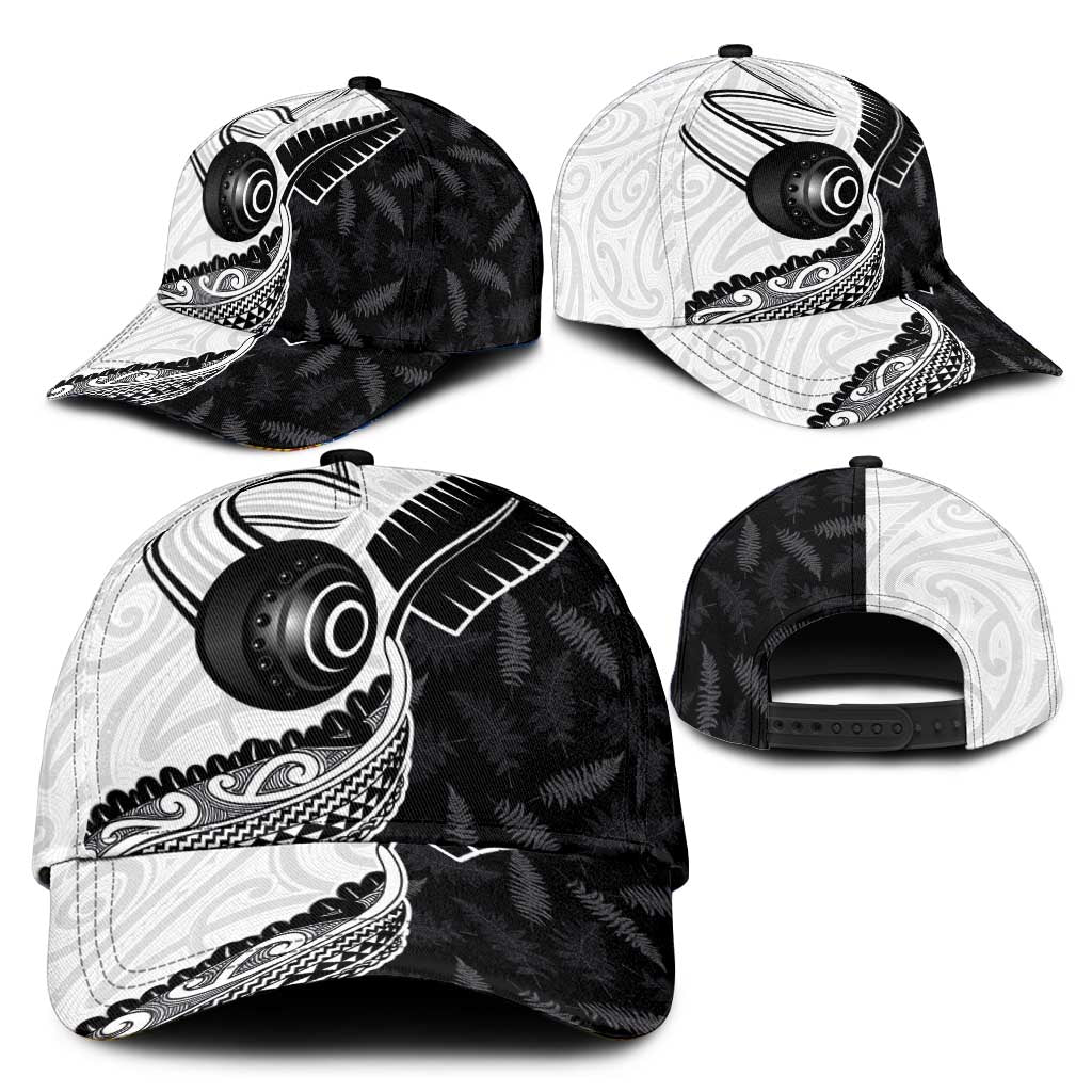 Aotearoa Lawn Bowls Classic Cap Maori and Silver Fern Half Style - Aussie Hoodie