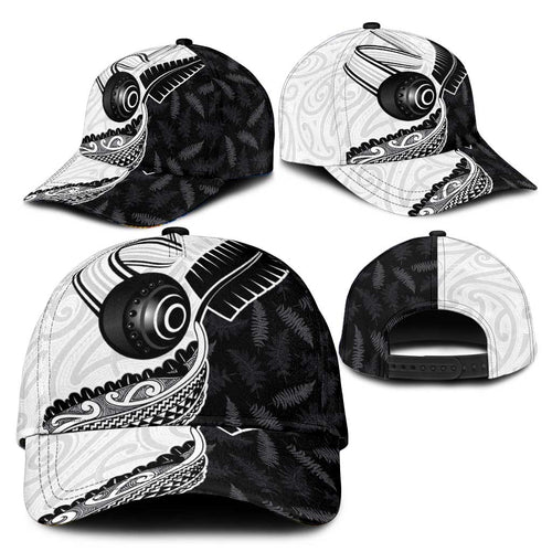 Aotearoa Lawn Bowls Classic Cap Maori and Silver Fern Half Style - Aussie Hoodie