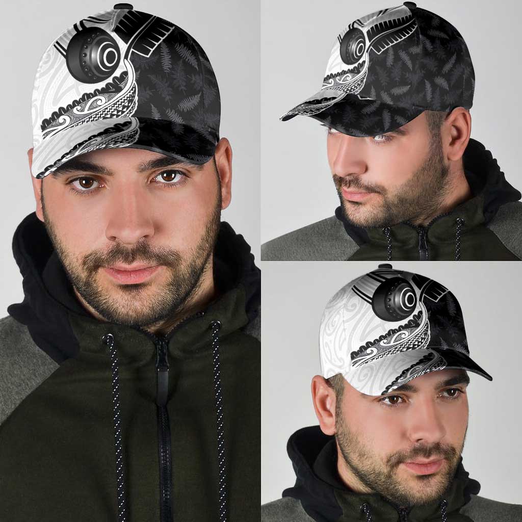 Aotearoa Lawn Bowls Classic Cap Maori and Silver Fern Half Style - Aussie Hoodie