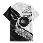 Personalised Aotearoa Lawn Bowls Family Matching Mermaid Dress and Hawaiian Shirt Maori and Silver Fern Half Style - Aussie Hoodie