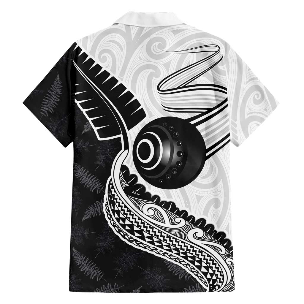 Personalised Aotearoa Lawn Bowls Family Matching Mermaid Dress and Hawaiian Shirt Maori and Silver Fern Half Style - Aussie Hoodie