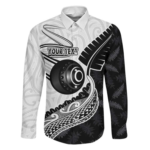 Personalised Aotearoa Lawn Bowls Family Matching Mermaid Dress and Hawaiian Shirt Maori and Silver Fern Half Style - Aussie Hoodie