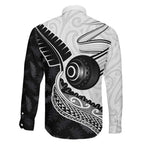 Personalised Aotearoa Lawn Bowls Family Matching Mermaid Dress and Hawaiian Shirt Maori and Silver Fern Half Style - Aussie Hoodie