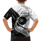 Personalised Aotearoa Lawn Bowls Family Matching Tank Maxi Dress and Hawaiian Shirt Maori and Silver Fern Half Style - Aussie Hoodie