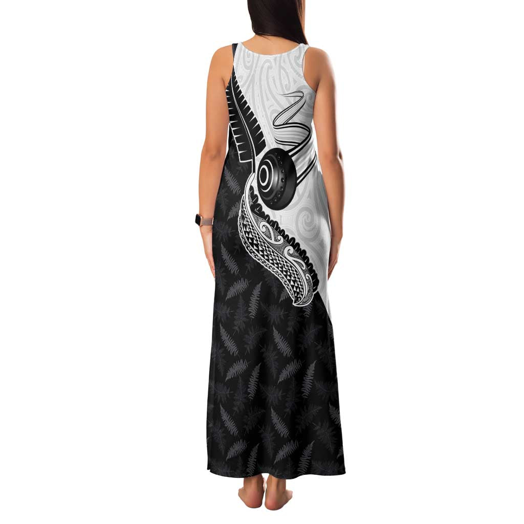 Personalised Aotearoa Lawn Bowls Family Matching Tank Maxi Dress and Hawaiian Shirt Maori and Silver Fern Half Style - Aussie Hoodie