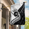 Personalised Aotearoa Lawn Bowls Garden Flag Maori and Silver Fern Half Style - Aussie Hoodie