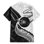 Personalised Aotearoa Lawn Bowls Hawaiian Shirt Maori and Silver Fern Half Style - Aussie Hoodie